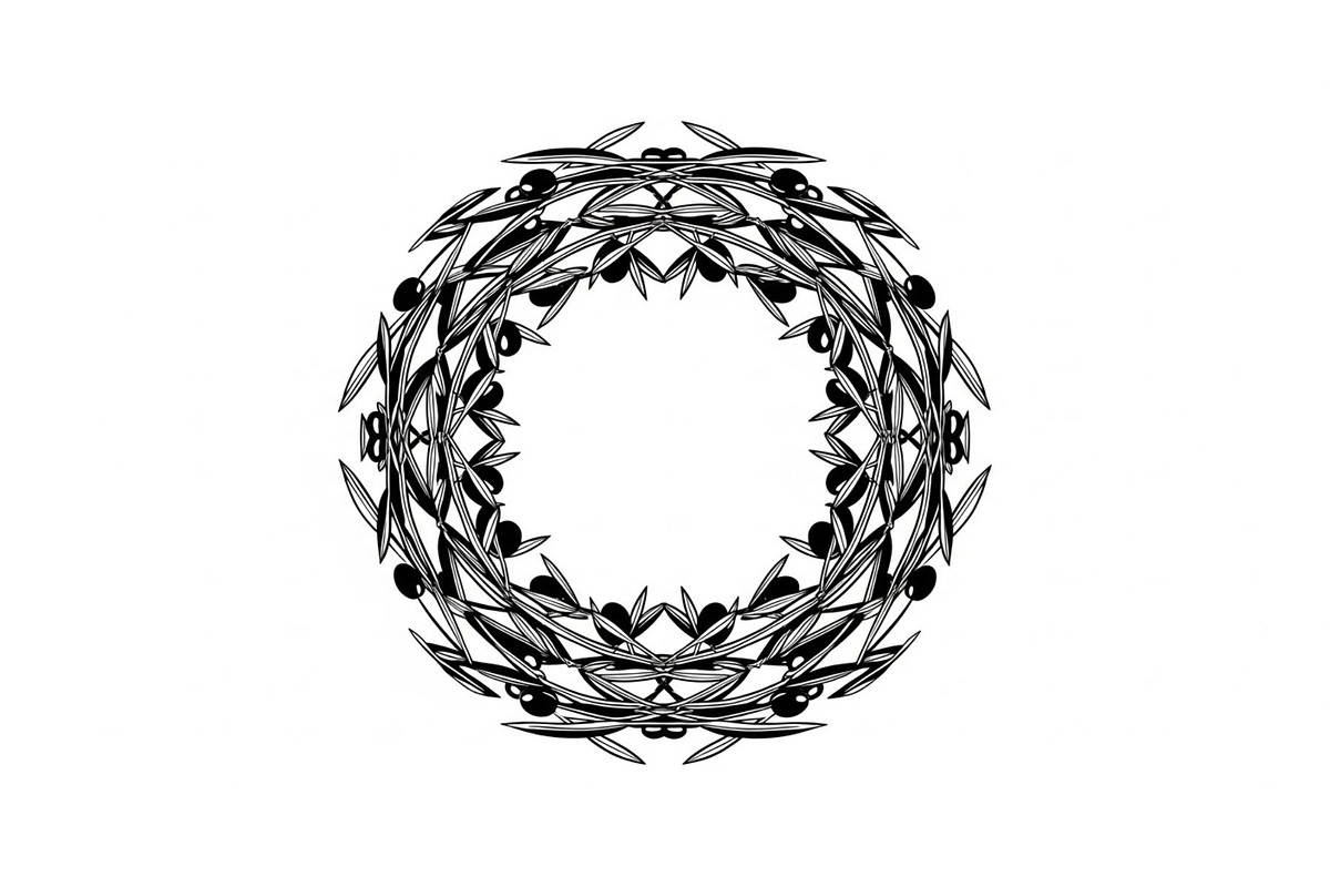 Floral Wreath Circle SVG Bundle, an Illustration by Creativeshirt (Photo 32 of 51)