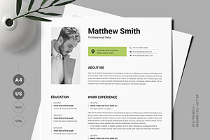 Modern Executive Resume Template, a Resume Template by PixelStudio