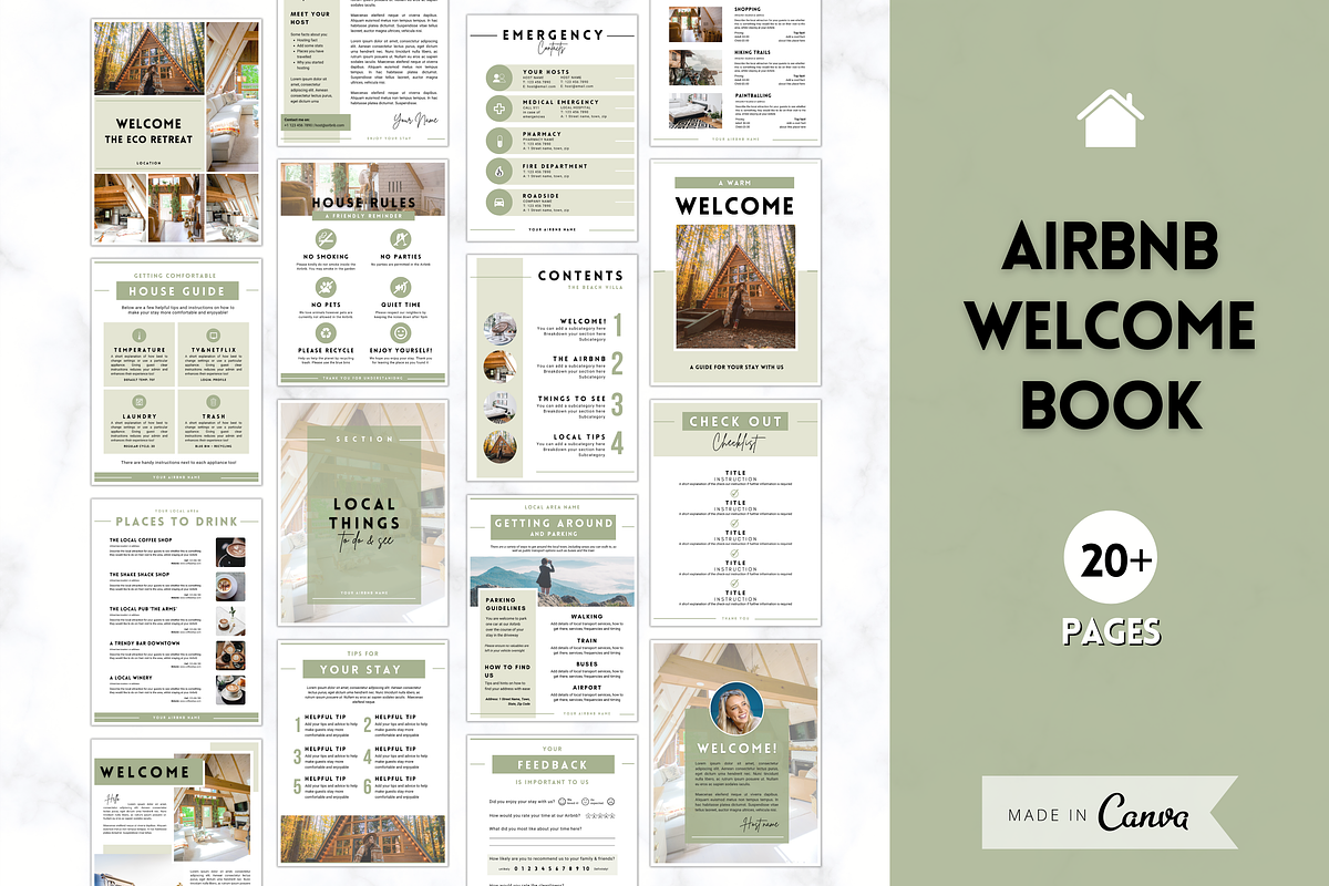 Airbnb HOST Bundle! 45+ Templates!, a Poster Template by Templatables (Photo 3 of 10)