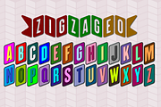 Zigzageo -3 fonts-, a Sans Serif Font by deFharo (Thumbnail 5 of 5)