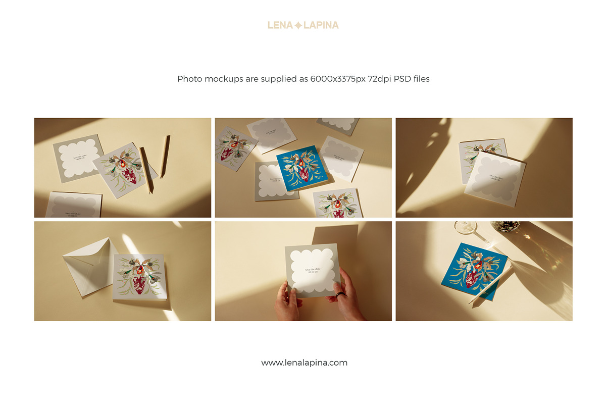 CARD VIDEO/PHOTO MOCKUP SET, a Print Template by MCKP*ME (Photo 3 of 5)