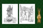 Coloring book in Byzantine Style N5, a Decorative Illustration by Julia_Raketic (Thumbnail 2 of 5)