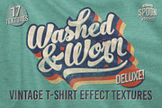 Washed & Worn T-Shirt Textures Pack, a Texture Graphic by Spoon Graphics (Thumbnail 1 of 7)