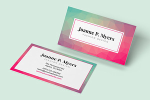 Business Card Template - POLYGON 01