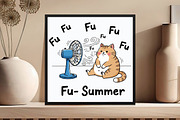 Fu- Summer  Funny Cat, an Illustration by DreamCafeArt (Thumbnail 2 of 6)