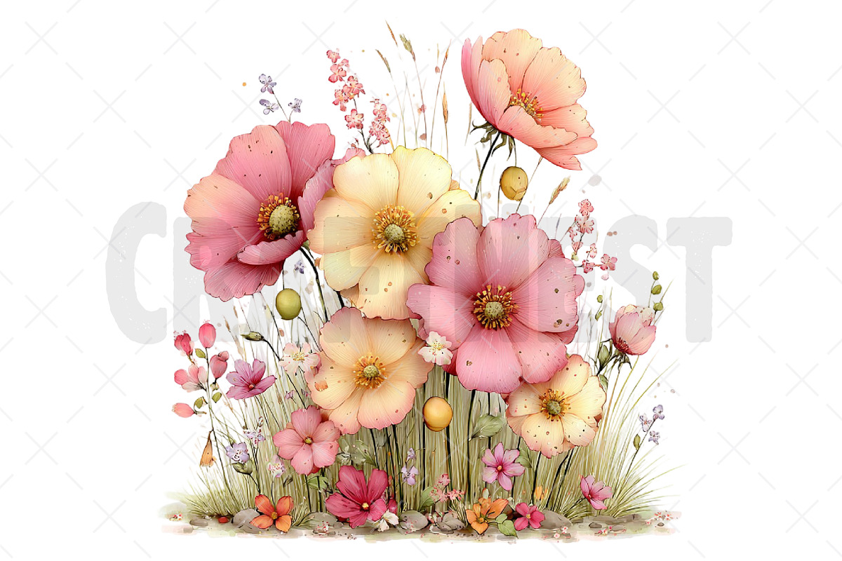 Whimsical Meadow Scenes Clipart, an Illustration by Craft Nest (Photo 10 of 12)