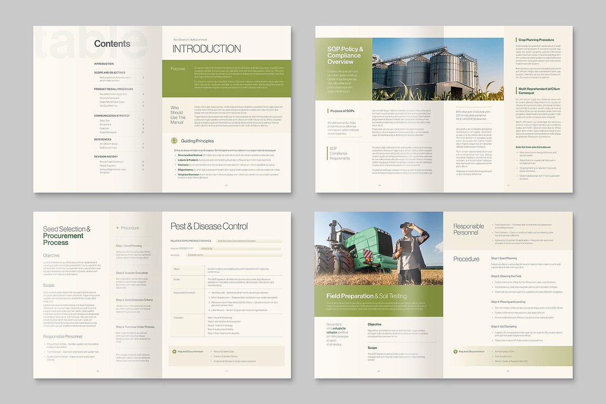 SOP Manual Brochure Template preview 3