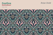 Festive Reindeer Seamless Pattern, a Background Graphic by moja doodle (Thumbnail 7 of 7)