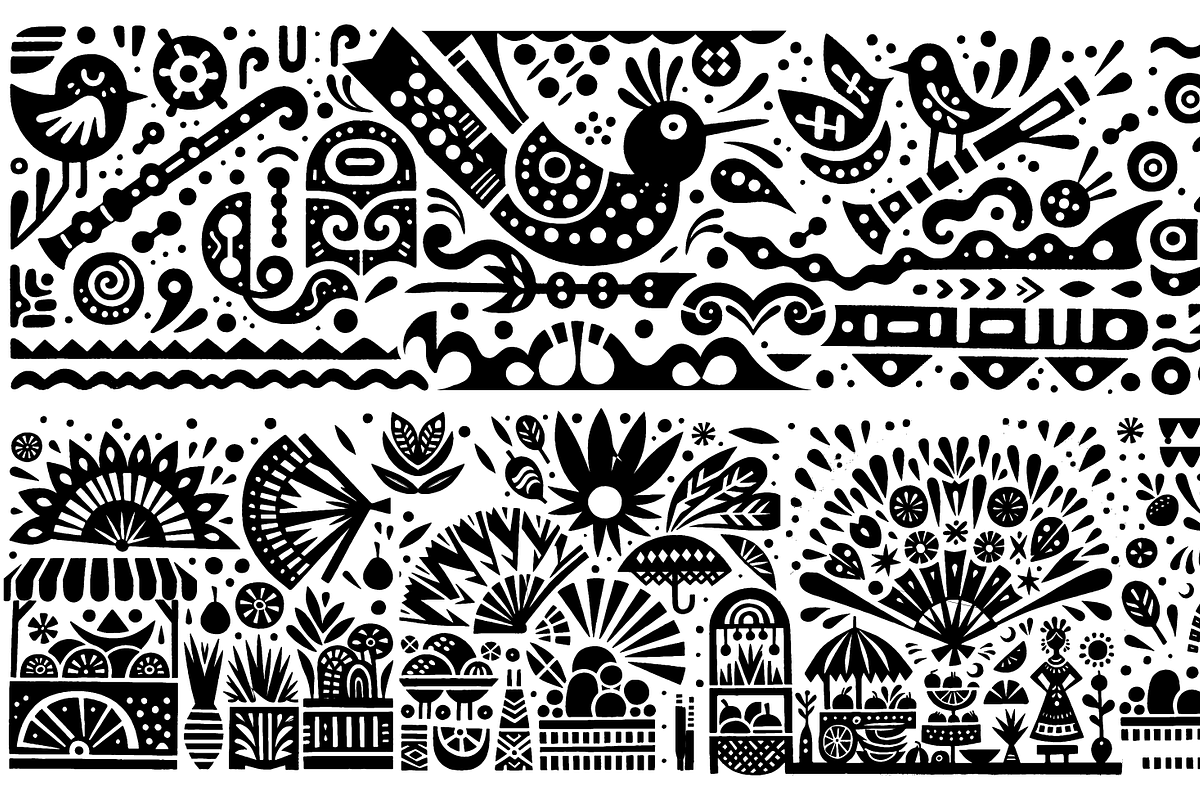 Vintage Culture Dance Folk Art, a Decorative Illustration by devastd (Photo 22 of 28)