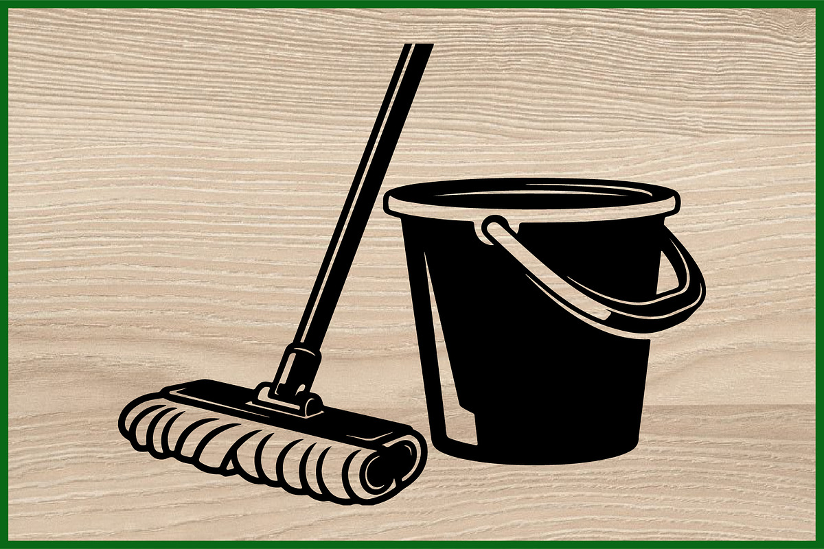 12 Cleaning Tool Silhouette Set, an Illustration by BIPLOB EXPERT (Photo 4 of 4)