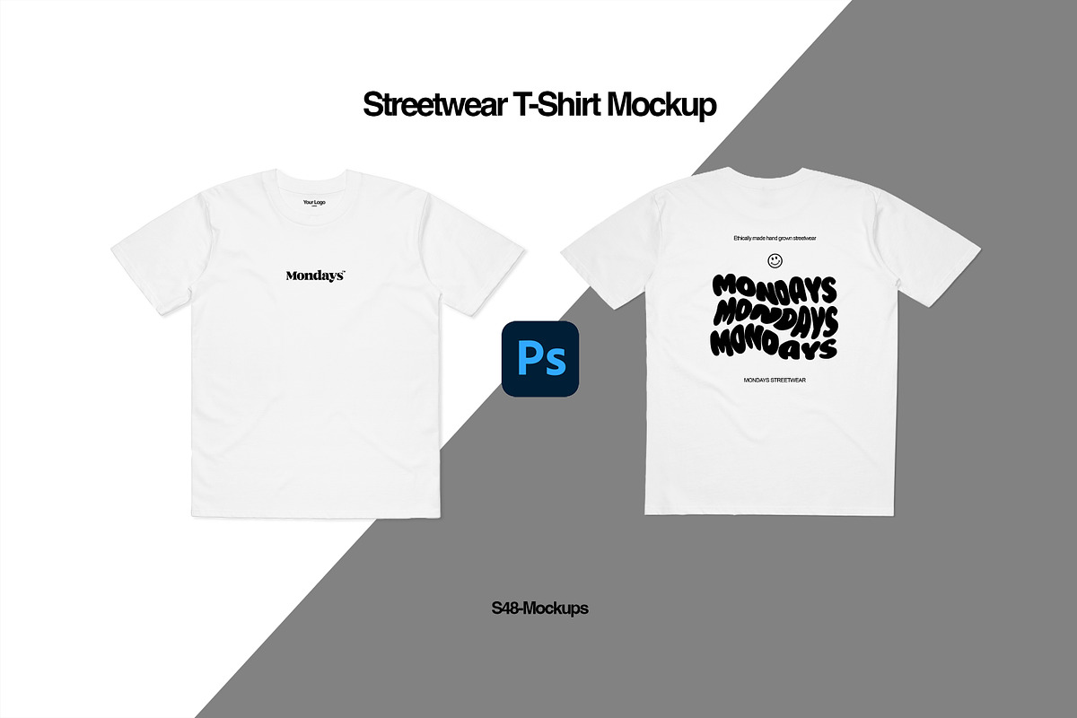 Streetwear T-shirt Mockup, a Templates & Theme by S48 Mockups (Photo 1 of 7)