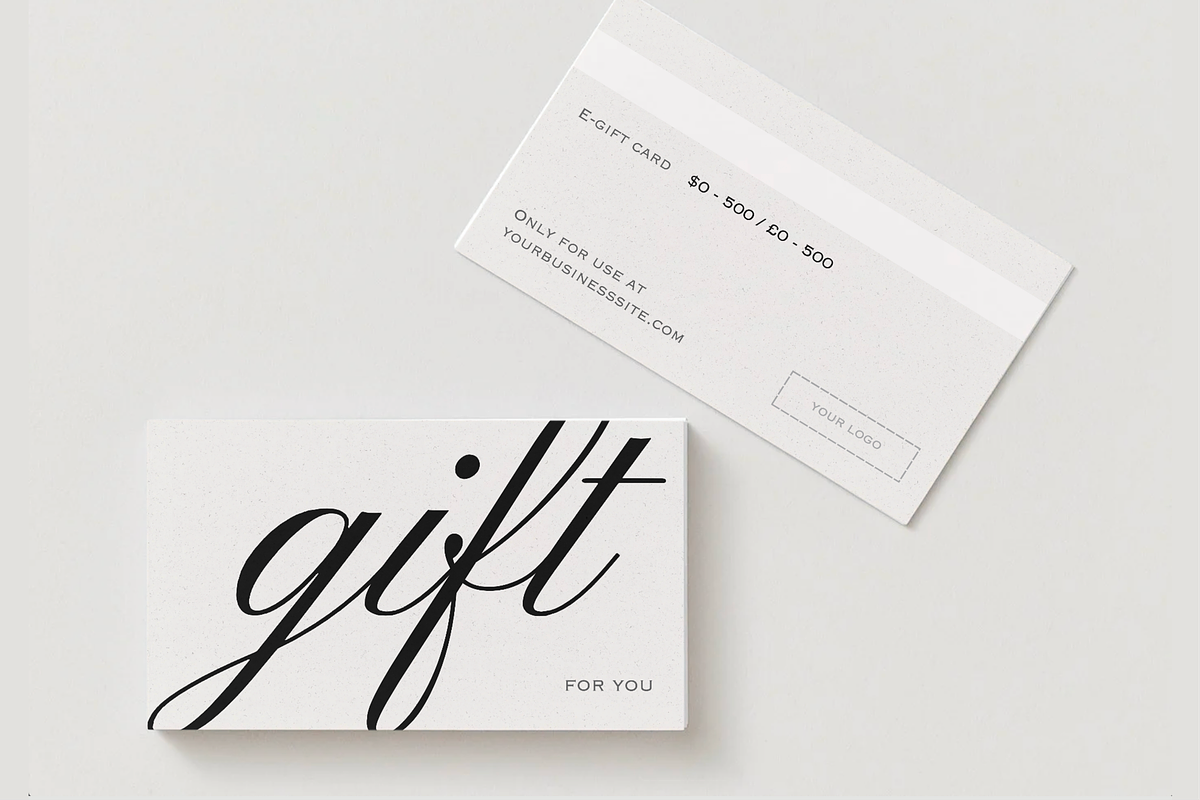 Digital Gift Card Template Canva, a Marketing Template by LePosey Studio (Photo 1 of 6)