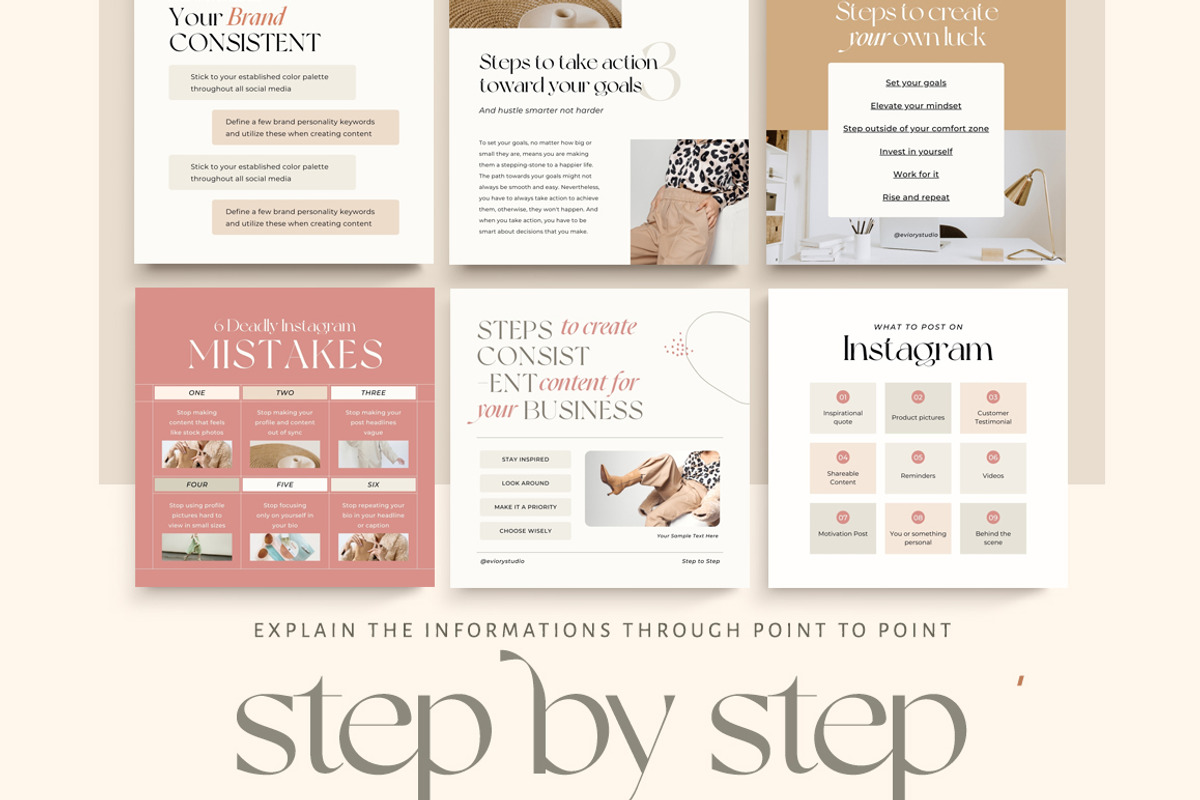 SALE Insta Ladypreneur Coach CANVA, a Social Media Template by Eviory (Photo 27 of 36)