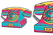 Telephone (90's Vibe) Vector, an Object Graphic by MEDZ (Thumbnail 1 of 3)
