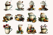 Christmas Hot Cocoa Clipart, a Seasonal Illustration by Designworld (Thumbnail 7 of 11)