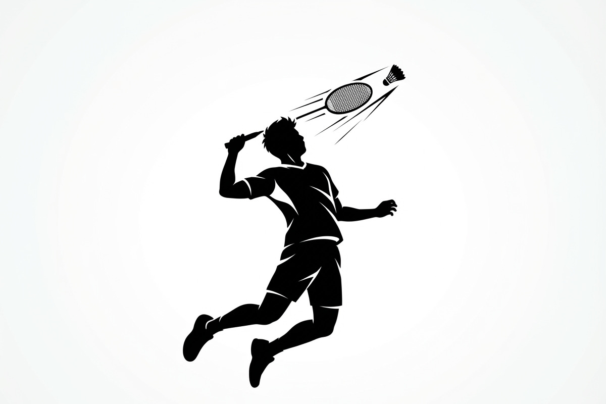 60 Badminton Player Smash Silhouette, a Person Illustration by Amazin_art (Photo 36 of 37)