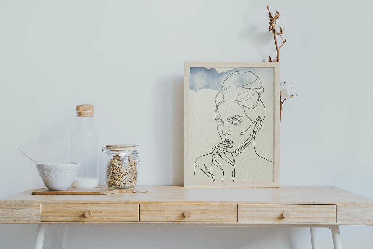 Woman Head Line Art Portraits, a Person Illustration by Papatongartist (Photo 8 of 10)
