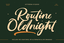 Routine Oldnight Modern Brush Font