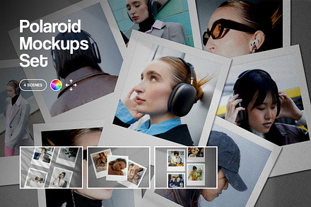 Polaroid Photo Mockup, a Product Mockup by Design Squad