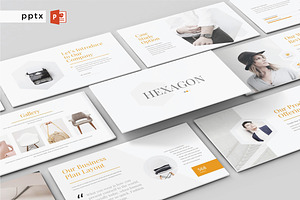 HEXAGON - Powerpoint Template, a Presentation Template by Shafura