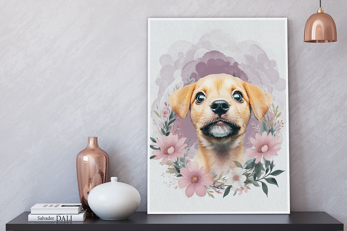 Flower Custom Watercolor Pet Art, an Action Add-On by MRI STUDIO (Photo 6 of 23)