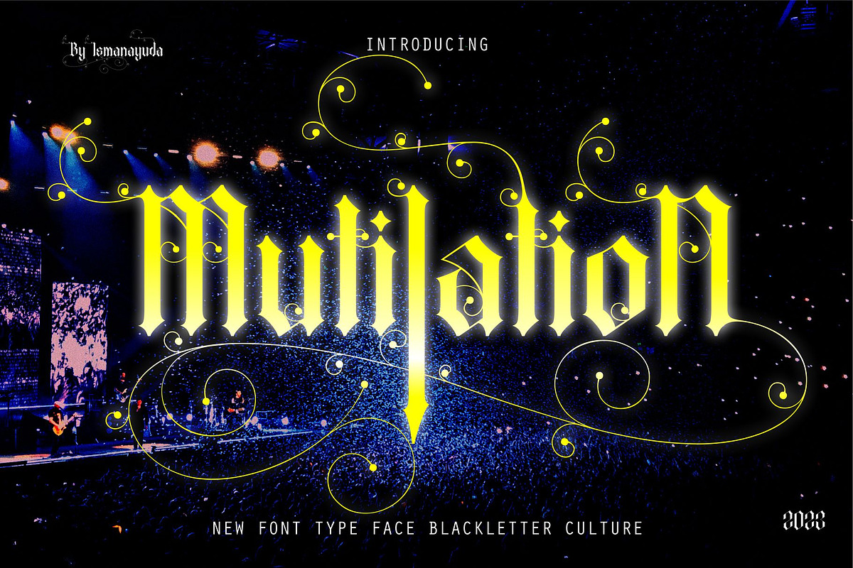 BUNDLE FONT FRAME ORNAMEN, a Blackletter Font by ismanayuda (Photo 8 of 21)