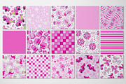 Barbie Pink Christmas pattern set, a Pattern Graphic by @olga.angelloz (Thumbnail 2 of 2)