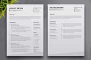 Minimal Resume/CV Template, a Resume Template by Aspect_Studio (Thumbnail 3 of 5)