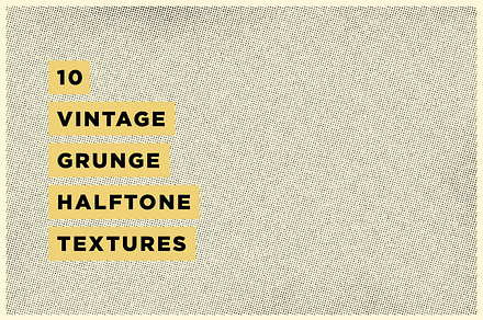 10 Vintage Grunge Halftone Textures