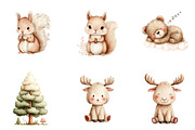 Watercolor Woodland Animals Clipart, an Illustration by Sublimation Artist (Thumbnail 7 of 7)