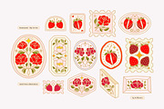 SENTIMENTAL Vintage Floral Logo Set, an Object Graphic by Artflorara (Thumbnail 3 of 13)