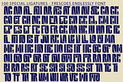 Frescoes Endlessly - Condensed Font, a Sans Serif Font by 177Studio (Thumbnail 7 of 8)