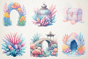 Pastel Reef Wonders PNG Clipart, a Seasonal Illustration by RobertsArt (Thumbnail 3 of 5)