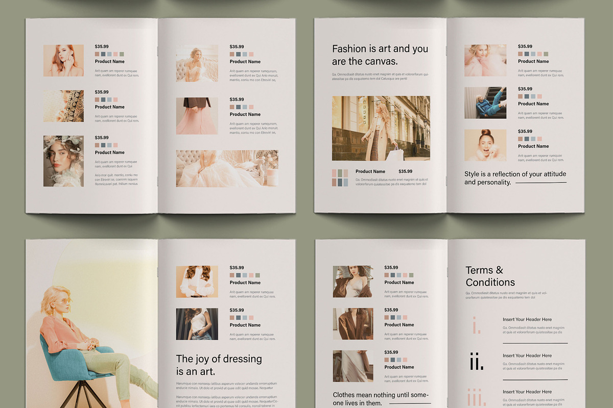 Modern Fashion Product Catalog, a Brochure Template by ContestDesign (Photo 3 of 3)