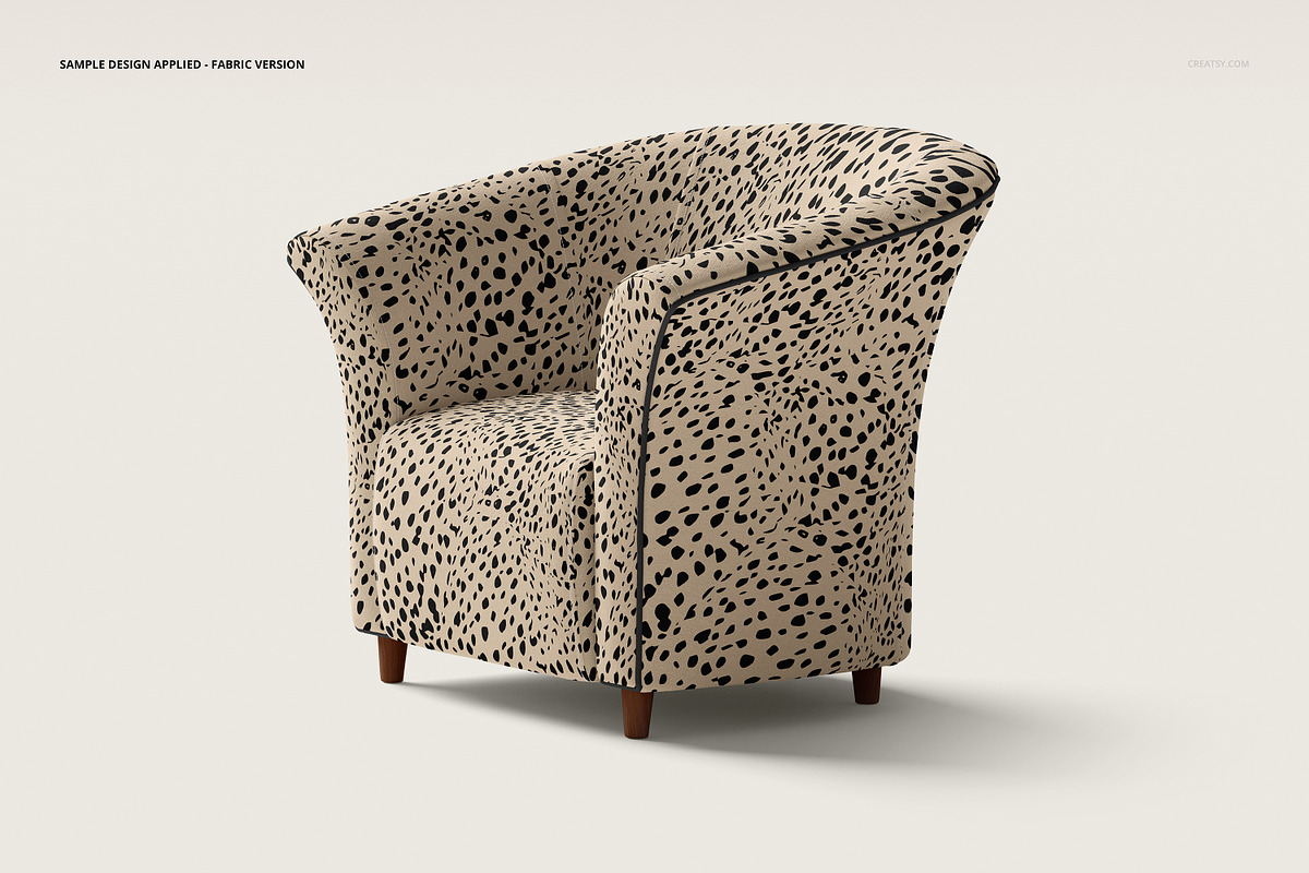 Tub Armchair Mockup Set, a Household Mockup by creatsy5 (Photo 7 of 11)