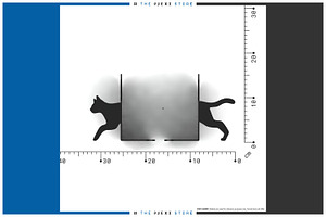 Running Cat Bookend 1