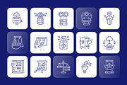 Cloud Network Icons, an Outline Icon by Prosymbols (Thumbnail 6 of 7)