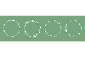White round frames with botanical, an Object Illustration by Tati_Kli
