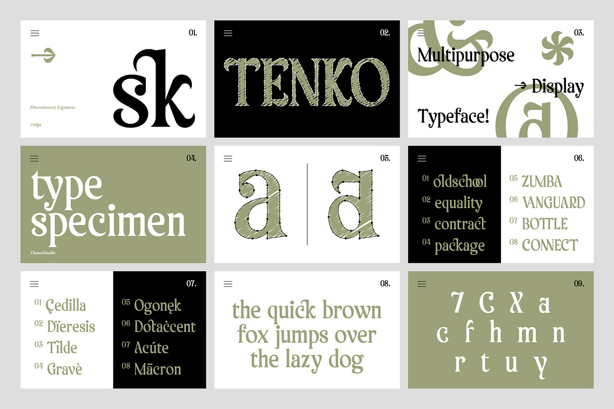 AO Tenko - Display Typeface, a Serif Font by OwunStudio (Photo 7 of 15)