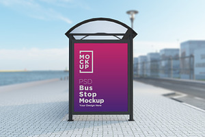 Bus Stop Billboard Mockup, an Advertising Mockup by shahsoft