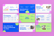 Blue Project Management Google Slide, a Presentation Template by graphicook (Thumbnail 3 of 5)