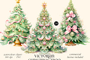 Victorian Christmas tree, clipart, a Decorative Illustration by Hello My Print (Thumbnail 1 of 10)