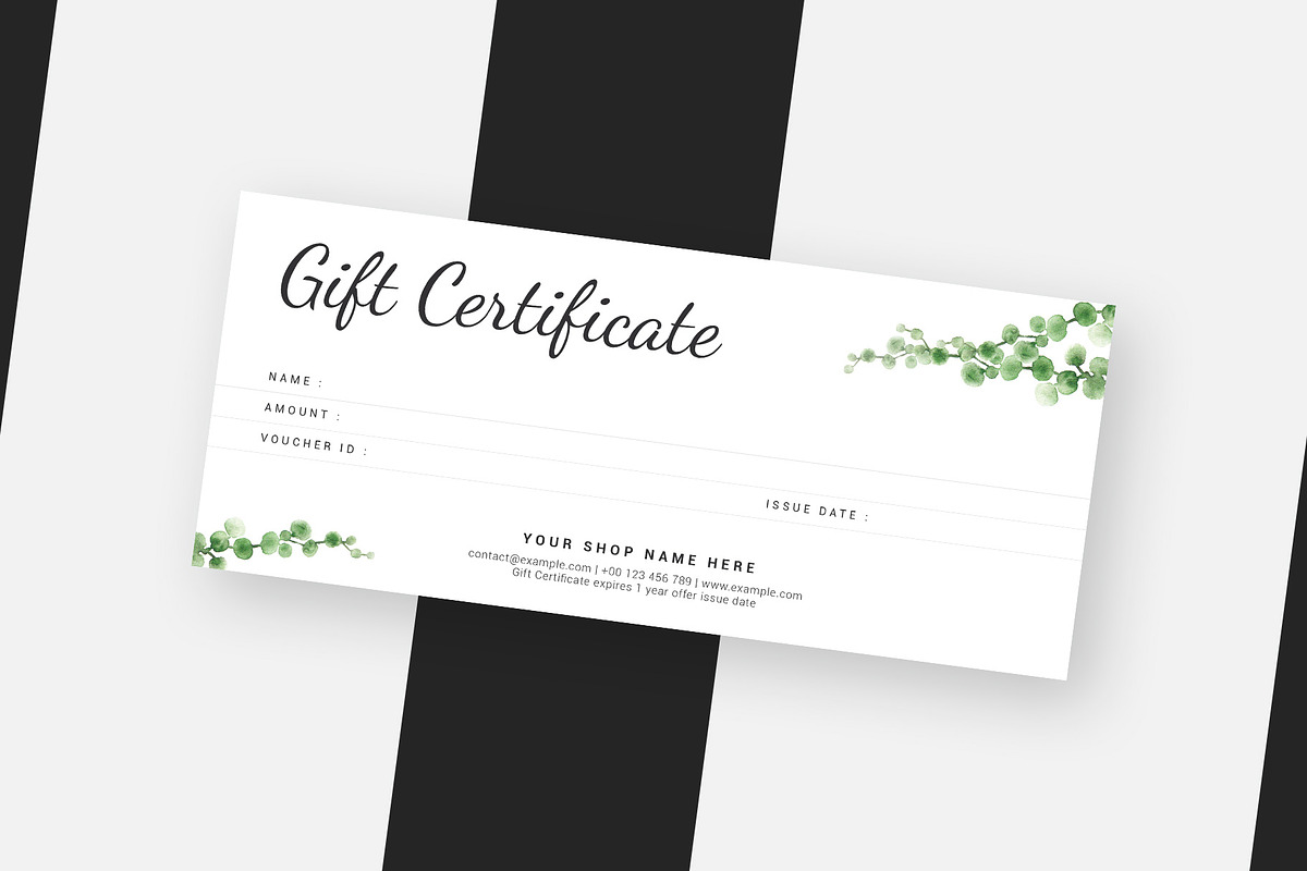 Gift Certificate, a Card Template by Amit Debnath (Photo 6 of 6)