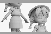 3d Cartoon Girl SG3FC, a Characters & Person 3D Model by LomellRueca (Thumbnail 16 of 27)