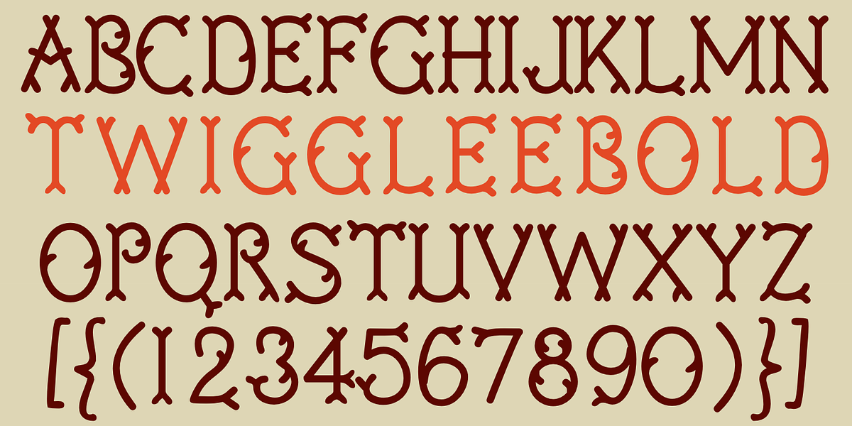 Twigglee, a Handwritten Font by Ingrimayne Type (Photo 3 of 5)