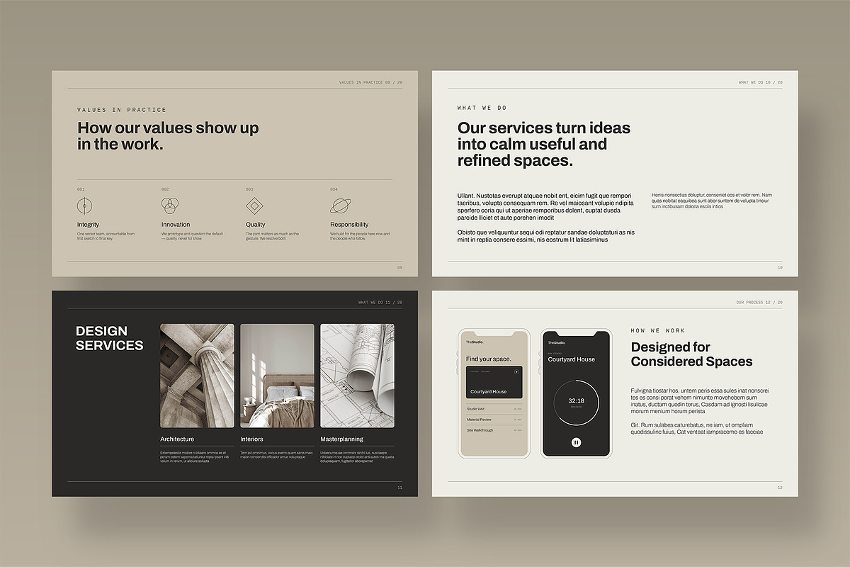 Modern Minimalist Presentation Templ, a Presentation Template by BrandPacks (Photo 4 of 7)