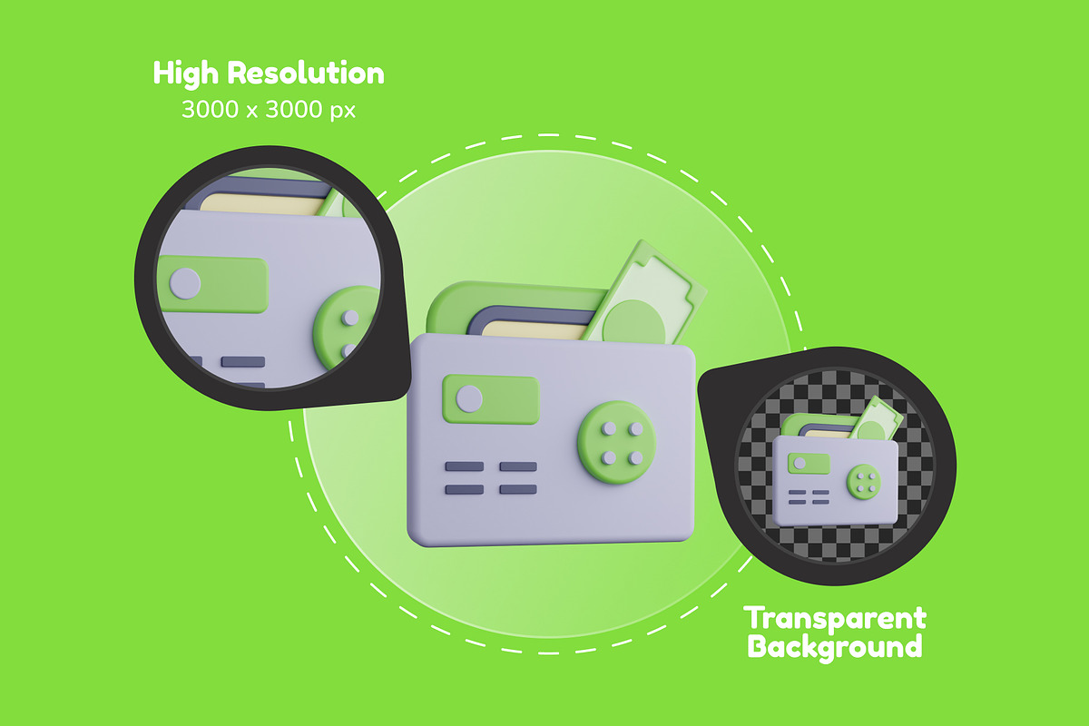 3D Spending Money Icons, a Duotone Icon by Vectors Market (Photo 6 of 7)