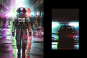 Glitching Anaglyph Poster Effect, a Brushes & More by Design Squad (Thumbnail 2 of 3)