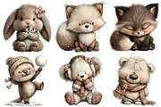 Arctic Animals Clipart, an Illustration by Craft Nest (Thumbnail 8 of 9)
