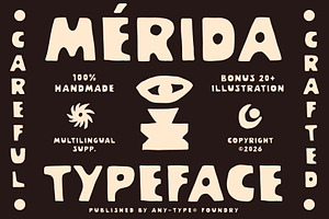 Merida – Handmade Display Typeface